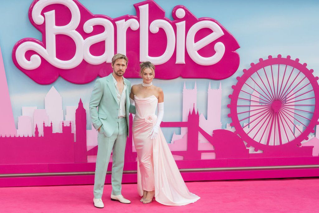 Image of the Barbie movie premier in London