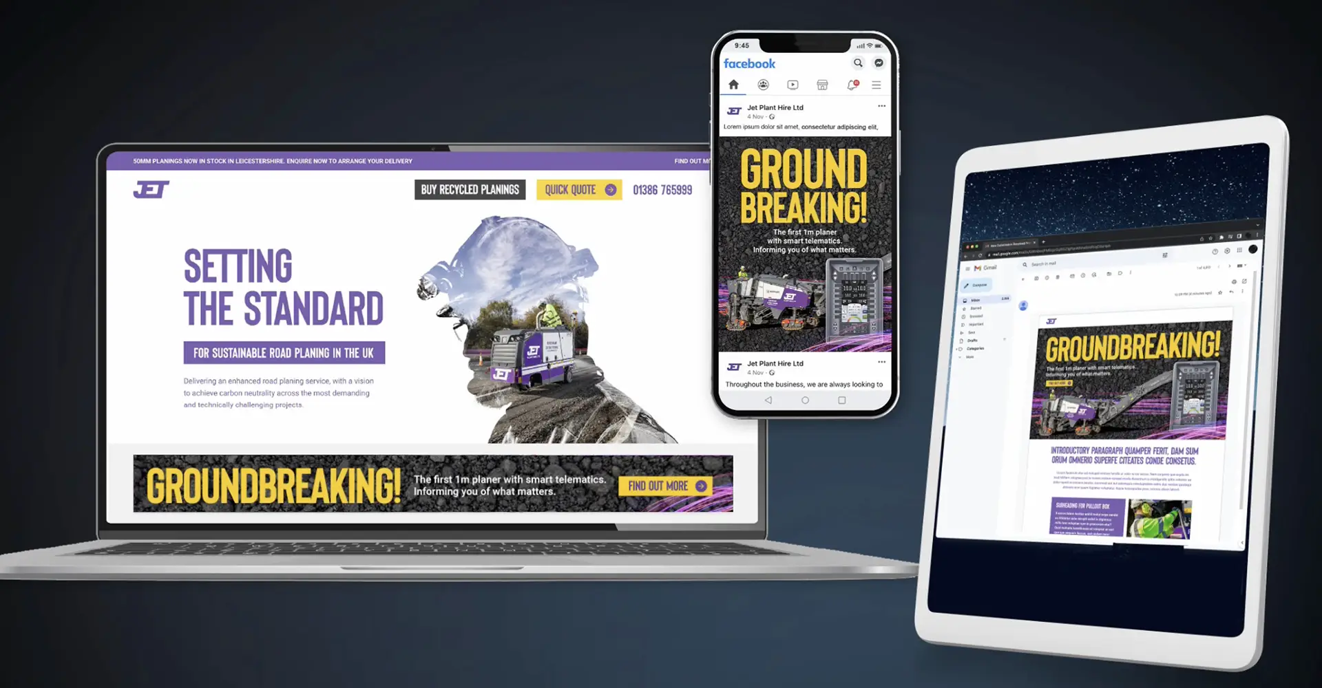 Jet Plant Website & Socials