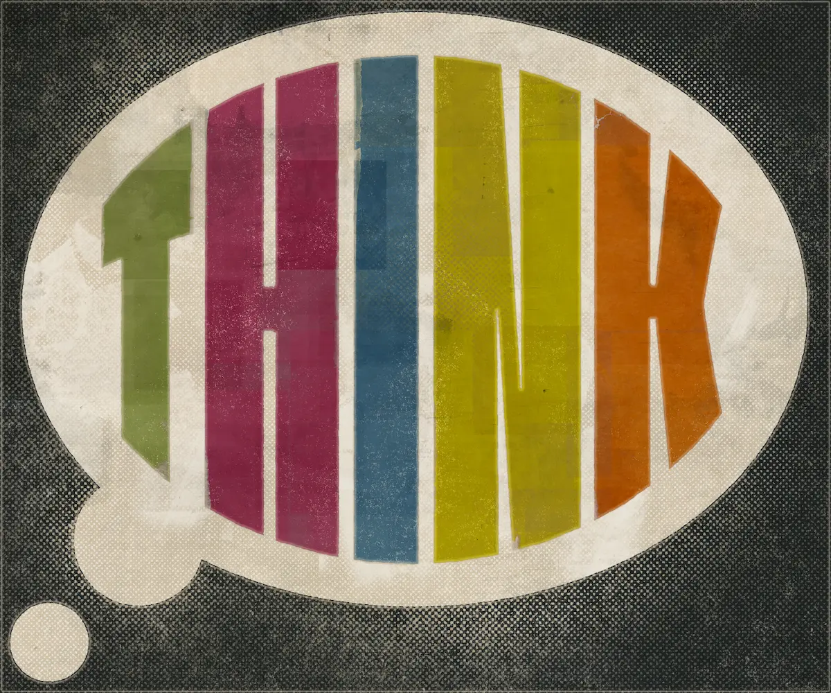 'Think' graphic
